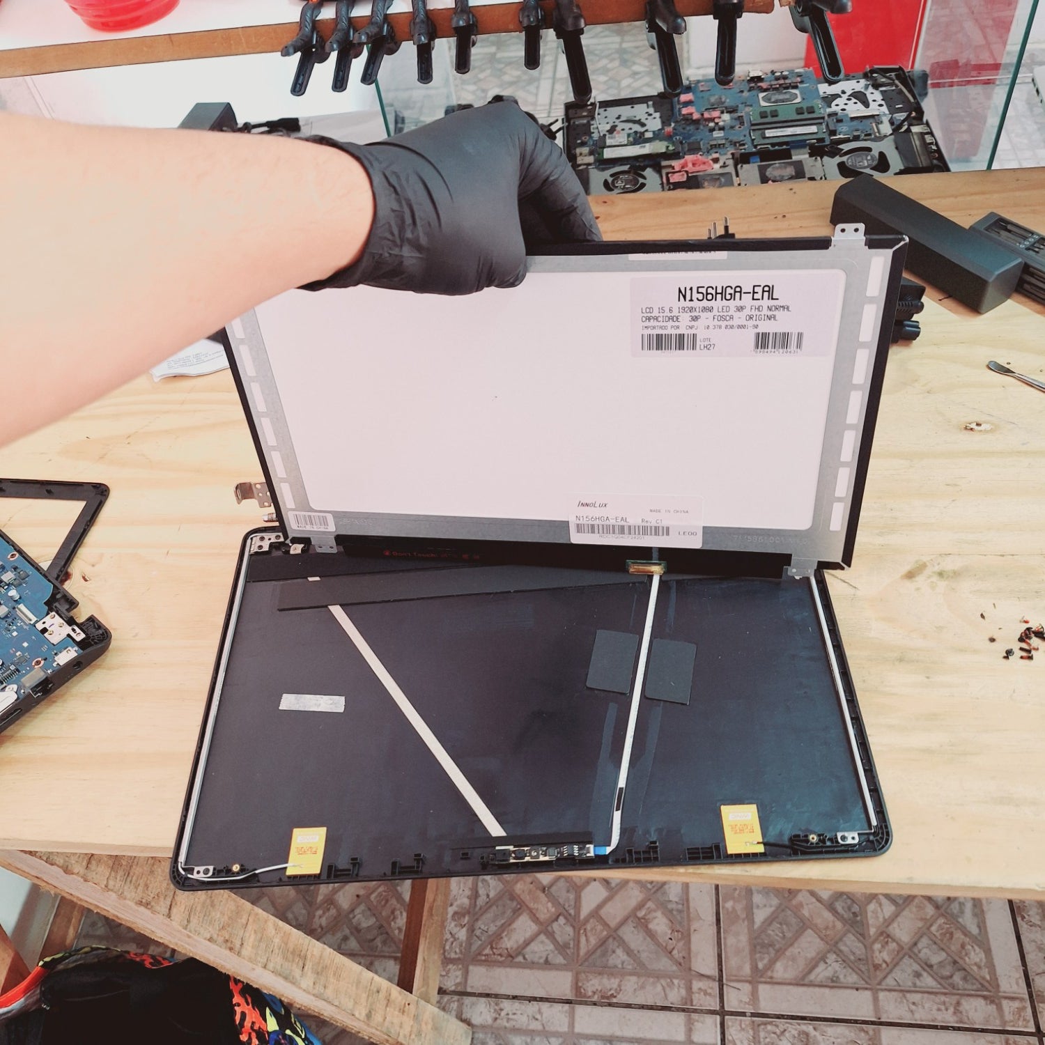 Troca de Tela notebook Samsung NP300E5L Guarulhos