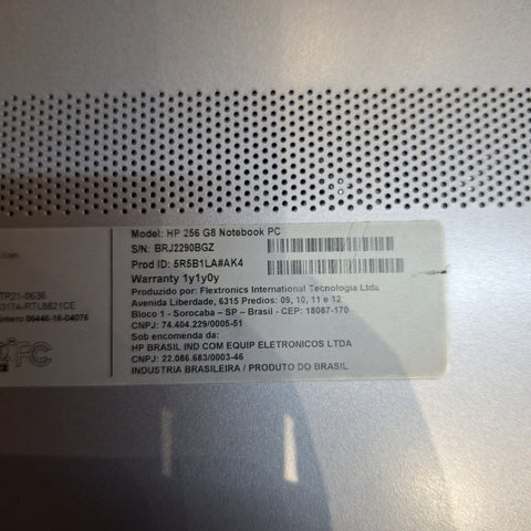 Troca de Teclado Notebook HP 256 G8 em Guarulhos - SP